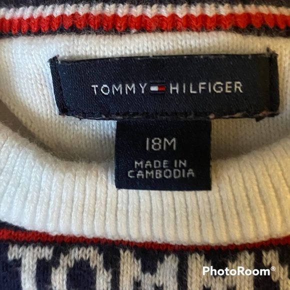 2/$30 🌻 Tommy Hilfiger: Stripes & Logo Knit Sweater - Picture 7 of 7